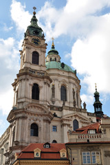 Fototapeta na wymiar Św Mikołaja, miasto - Praga, Europa
