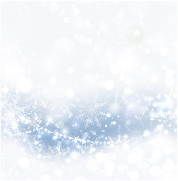 Christmas abstract soft background with snowflakes
