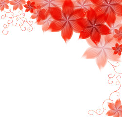 flowers on a paper background