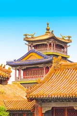 Tuinposter Buildings in the Forbidden City, Beijing, China © TravelWorld