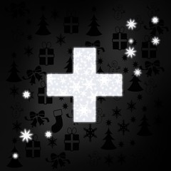 noble cross symbol with stars