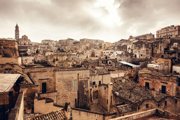Ancient city Matera in Italy