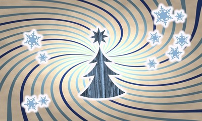 vintage wooden tree label