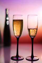 two Champagne toast cups
