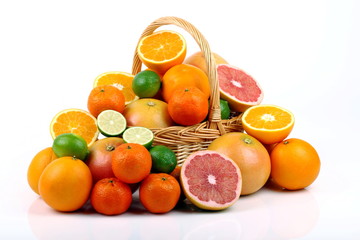 Arance,lime,pompelmo rosa e mandarini