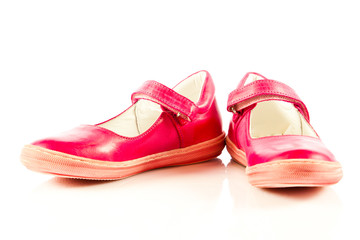  Girl shoes footwear isolated on white background