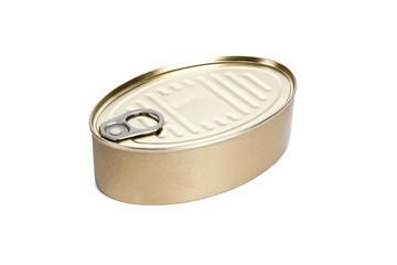 tin can isolated on white background