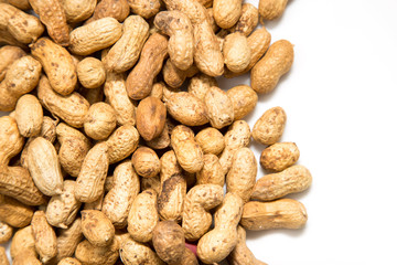 Background of peanuts. macro