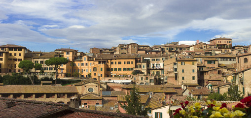 Fototapeta na wymiar Panorama Siena, Toskania, Włochy
