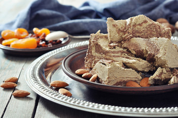 Halva with almonds