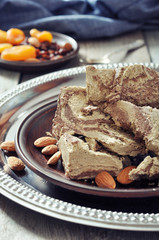 Halva with almonds