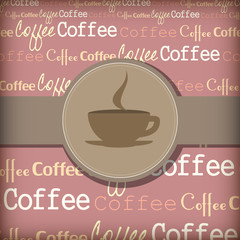Coffee themed design illustration