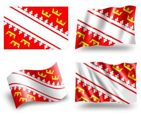 Flag of Alsace Region