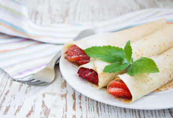 strawberry pancakes