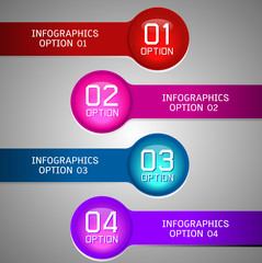 infographics options banner. Vector illustration.