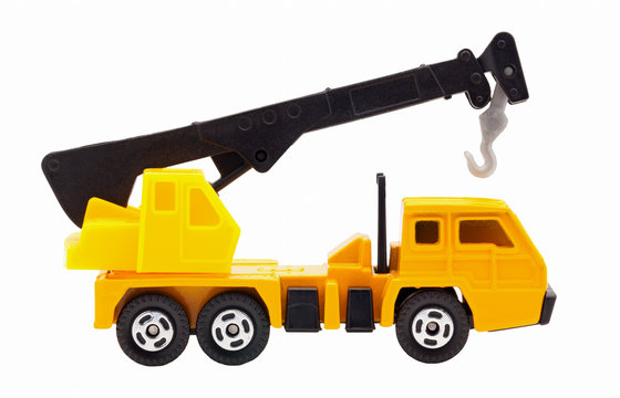 Toy truck crane