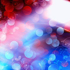 Hintergrund mit Lichtern und Glitzern