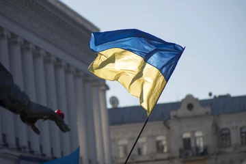 Fotobehang Kiev oppositiebijeenkomst