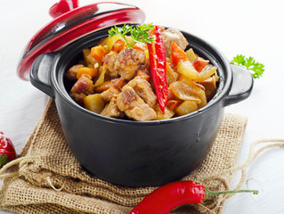 Vegetable and meat stew