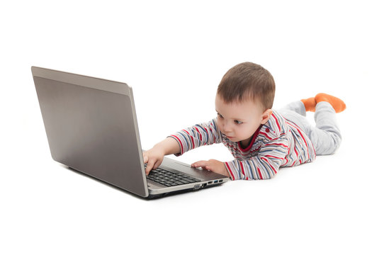 Child Push Button On Laptop