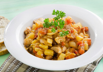 Vegetable and meat stew