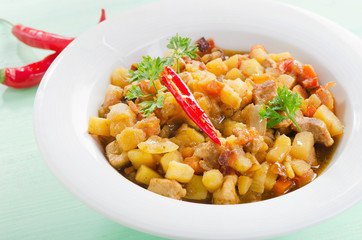Vegetable and meat stew