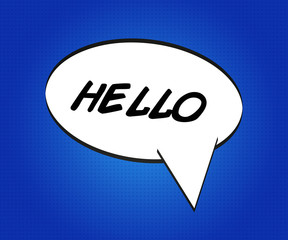 Hello Comic Speech Bubble