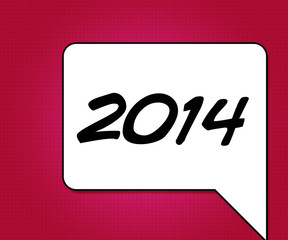 2014 Comic Speech Bubble
