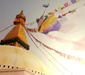 Crédence en verre imprimé Népal Stupa au Népal