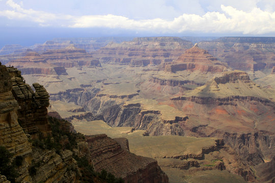 vue depuis la rive sud du Grand Canyon, Arizona