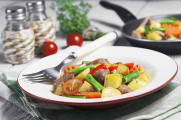 Meat with vegetables