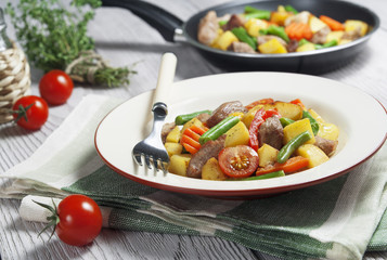 Meat with vegetables