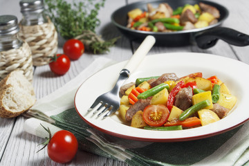 Meat with vegetables
