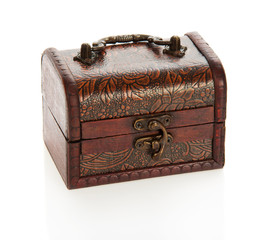 The ancient wooden chest