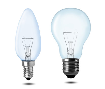 light bulbs isolated on white
