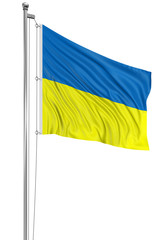 3D Ukrainian flag
