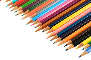 Pastelli isolati su sfondo bianco