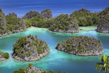 Exotic tropical islands Raja Ampat archipelago, West Papua