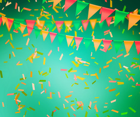 Green Celebration Background