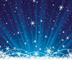 Abstract blue winter Christmas background - 58856755