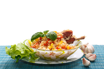 rice with meat
