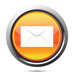 E-mail Carbon Fiber Glossy Icon