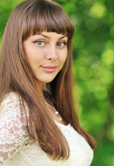 Naklejka premium Portrait of a beautiful sensual girl