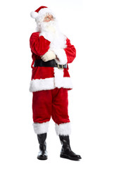 Santa Claus isolated on white.