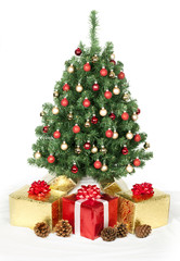 Obraz na płótnie Canvas Christmas tree and gifts