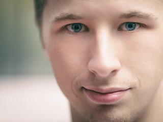 Fototapeta premium close up portrait of handsome yound man