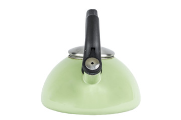 Green Tea Pot Kettle Isolated