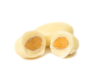 chocolate balls isolated