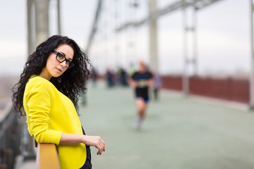 Portrait Of Young Smiling Beautiful Woman