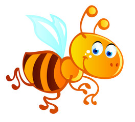 funny bee cartoon
